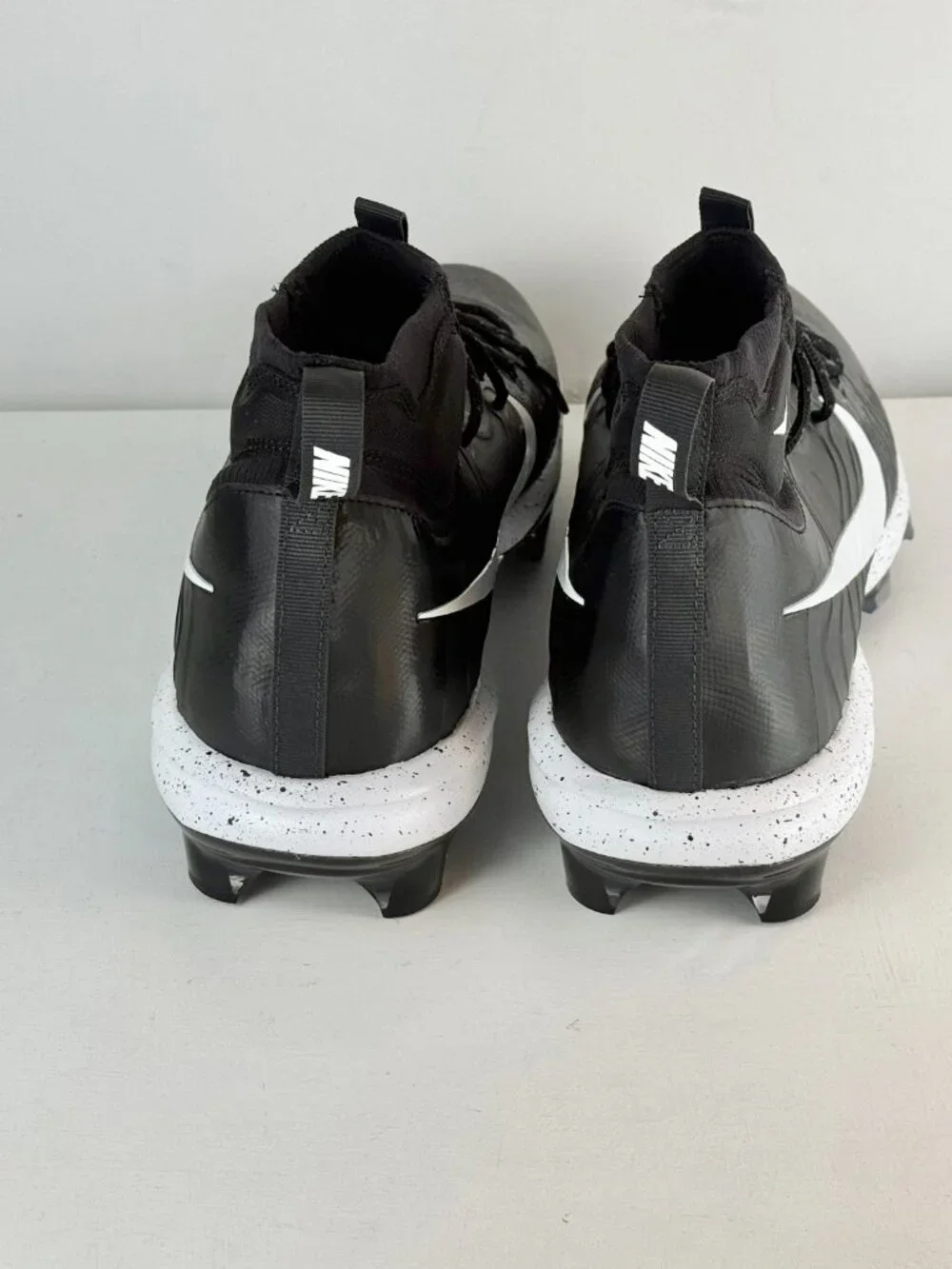 Men's 14 - Nike Alpha Huarache NXT MCS Black OREO Baseball Cleats - DJ6519-002